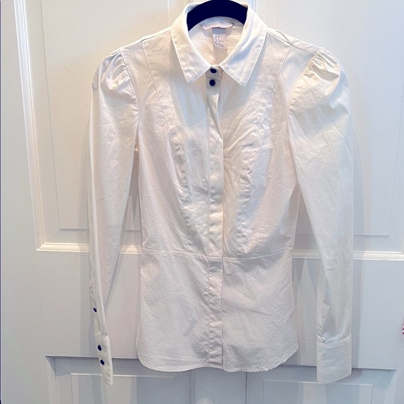H&M Tops - H&M Cream Button-Up Shirt